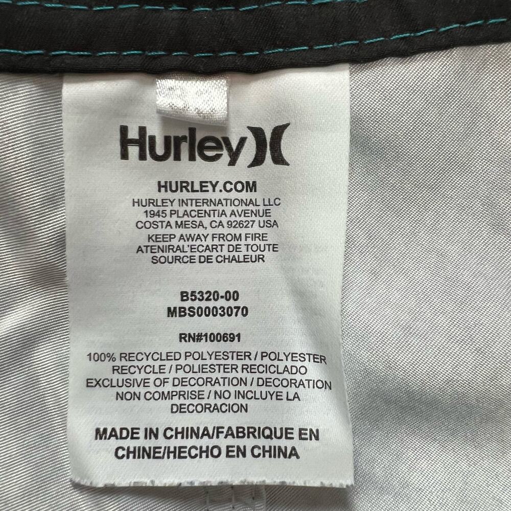 Hurley Men's Geometric Swim Shorts Size 33 - Picture 7 of 7